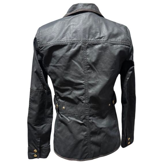 J.Crew Waxed Cotton Field Jacket – Black with Gold Hardware– Women’s XS - Picture 3 of 7